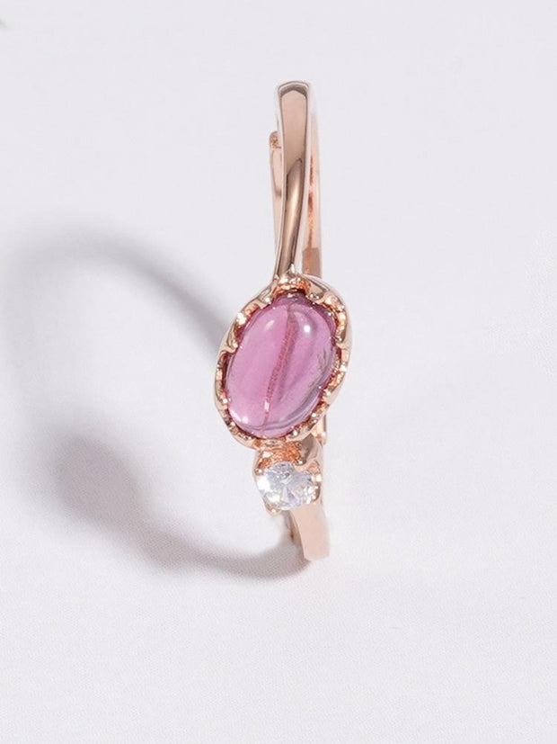 S925 Sterling Silver Garnet Ring