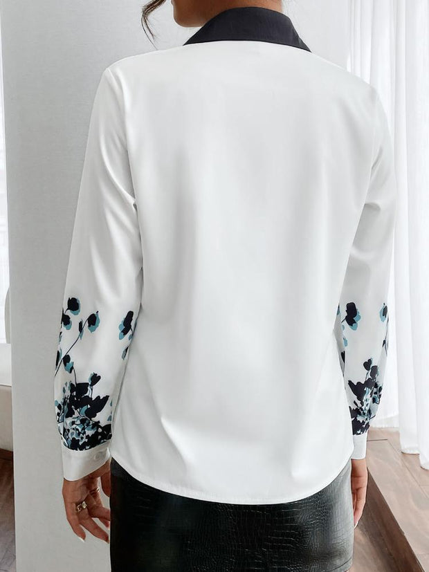 Women's Contrast Printed Shirt