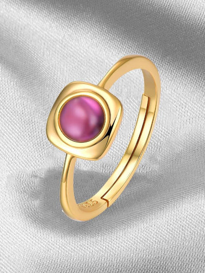 Sterling Silver Garnet Ring