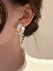 925 Silver Needle Diamond Ear Buckle