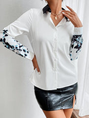 Women's Contrast Printed Shirt