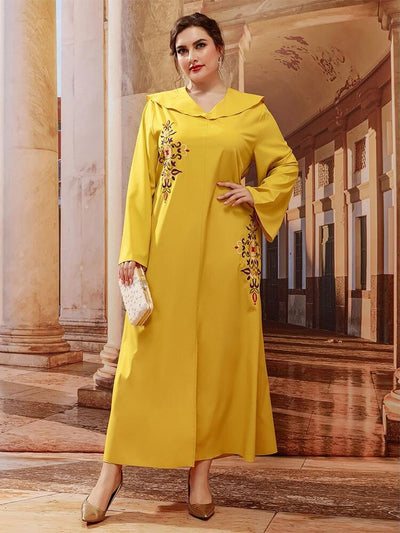 Long Sleeved Embroidered Dress