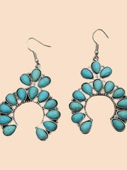 Geometric Turquoise Earrings