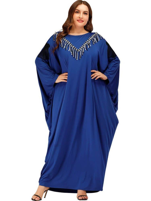 Muslim Women's  Long Sleeve Large Swing Dress