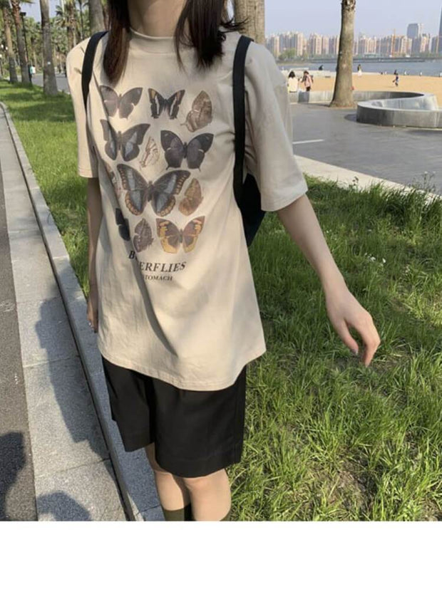 Women's Butterfly Printed T-shirt