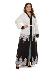 Women's Lace Stitched Loose Robe