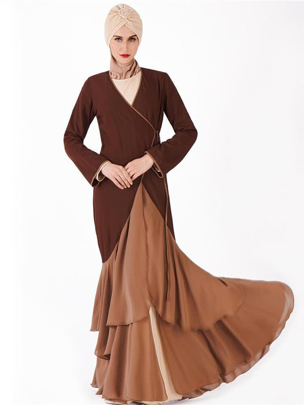 Women's Colorblock Cardigan Dress