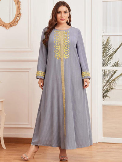 Women's Embroidered Urban Jalabiya Dress