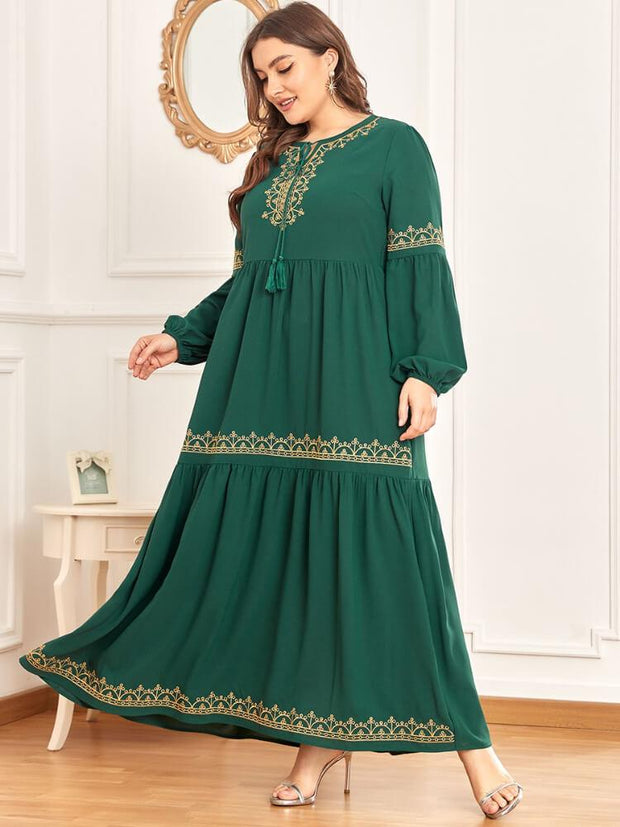 Women's Tassel Jalabiya Dress