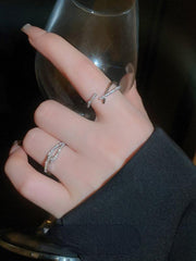 Zircon Cross Opening Ring