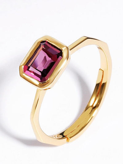 Sterling Silver Garnet Ring
