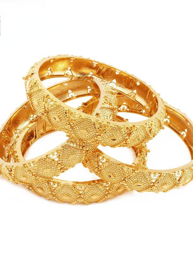 24K Gold Plated Hollow Bracelet