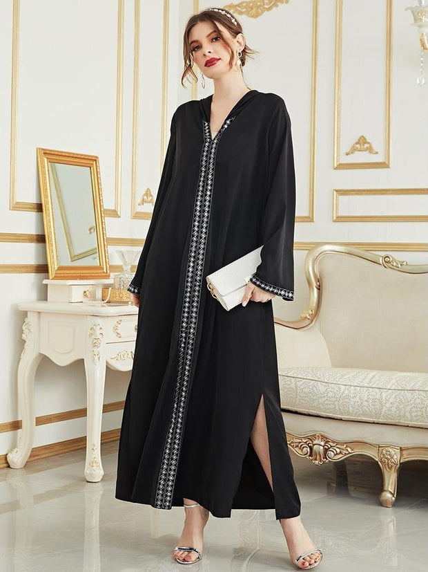 Women's Hooded Dress Abaya