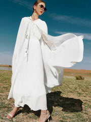 Women's Tassel Hooded Cloak Abaya