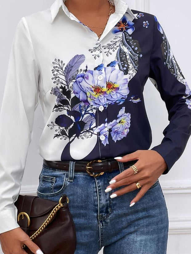 Women's Printed Long Sleeved Shirt