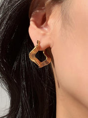 18K Gold Plated Wave Shaped Earring