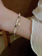 Pearl Splicing Double-Layer Bracelet