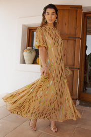 Sparkle Jacquard Bibi Maxi Dress