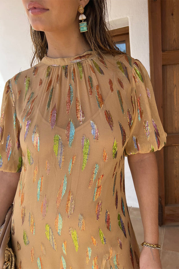 Sparkle Jacquard Bibi Maxi Dress