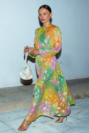 Ombre Jacquard Ciara Dress