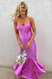 Lilac Lobster Slip Dress