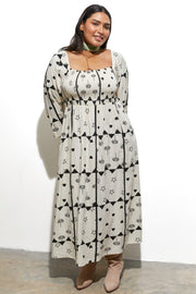 Mono Palm Jasmine Dress