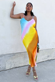 Ombre Leo Maxi Slip Dress