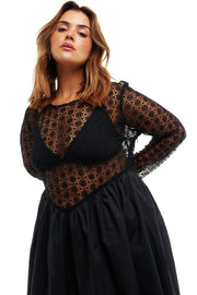 Black Lace Victoria Dress