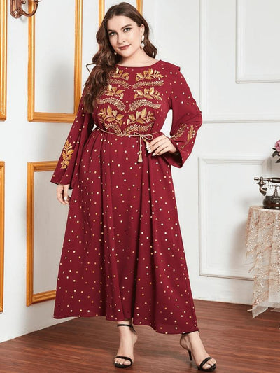 Women's Embroidered Jalabiya Dress