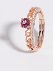 S925 Silver Garnet Ring