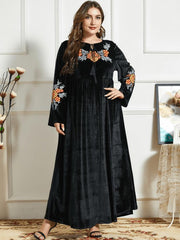 Women's National Embroidery Jalabiya Dress