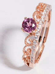 S925 Silver Garnet Ring