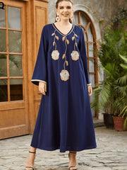 Women's National Embroidered Jalabiya Dress