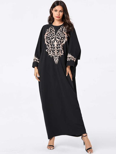 Women's Embroidered Abaya Dress