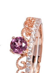 S925 Silver Garnet Ring