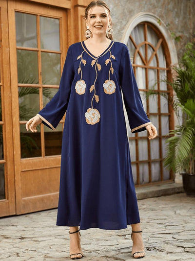 Women's National Embroidered Jalabiya Dress