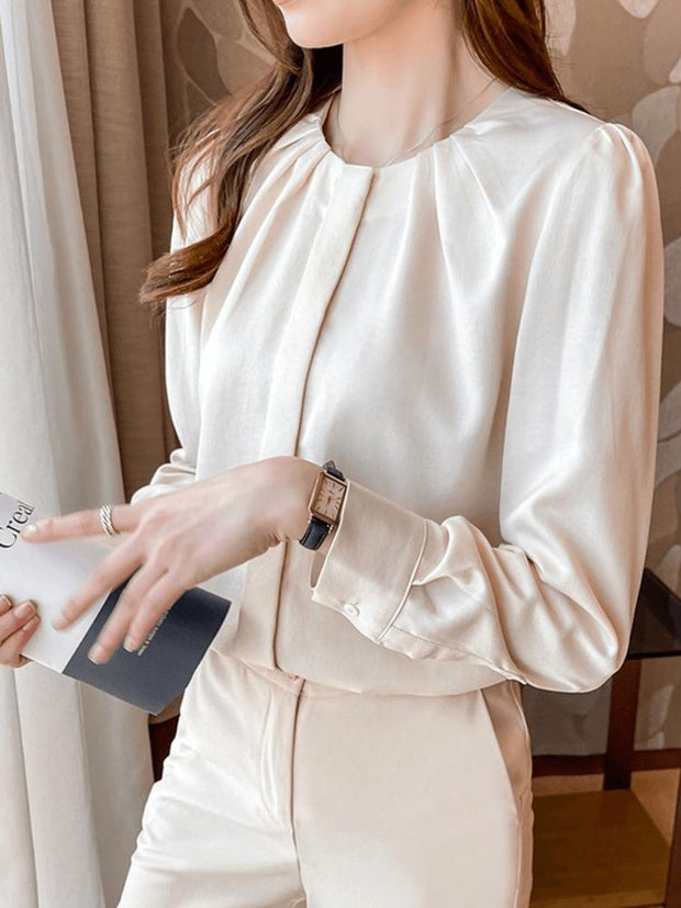 Women's Versatile Elegant Long Sleeve Shirt