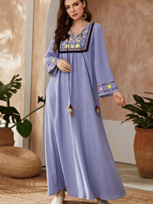 Women's Embroidered Jalabiya Dress