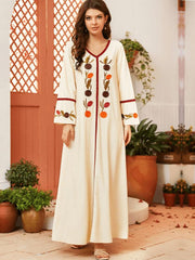 Women's Embroidered Ethnic Jalabiya Dress